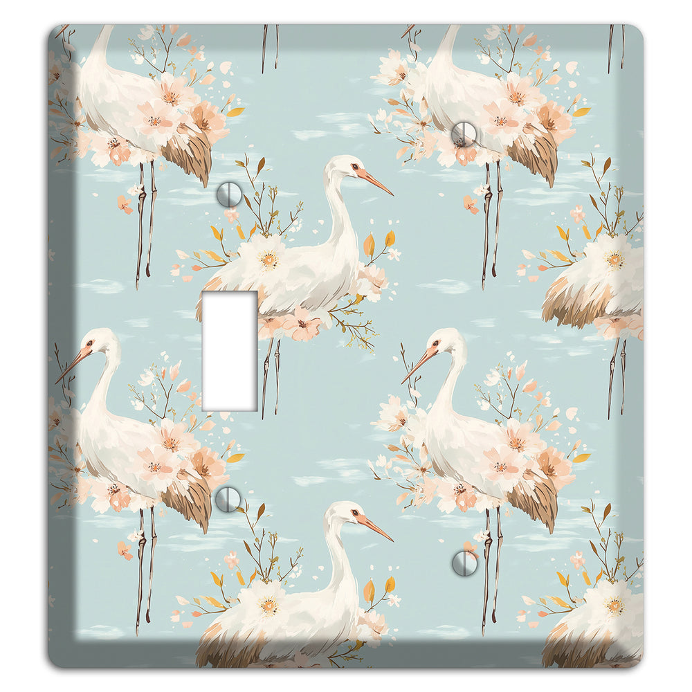 Celadon Crane Reverie Toggle / Blank Wallplate