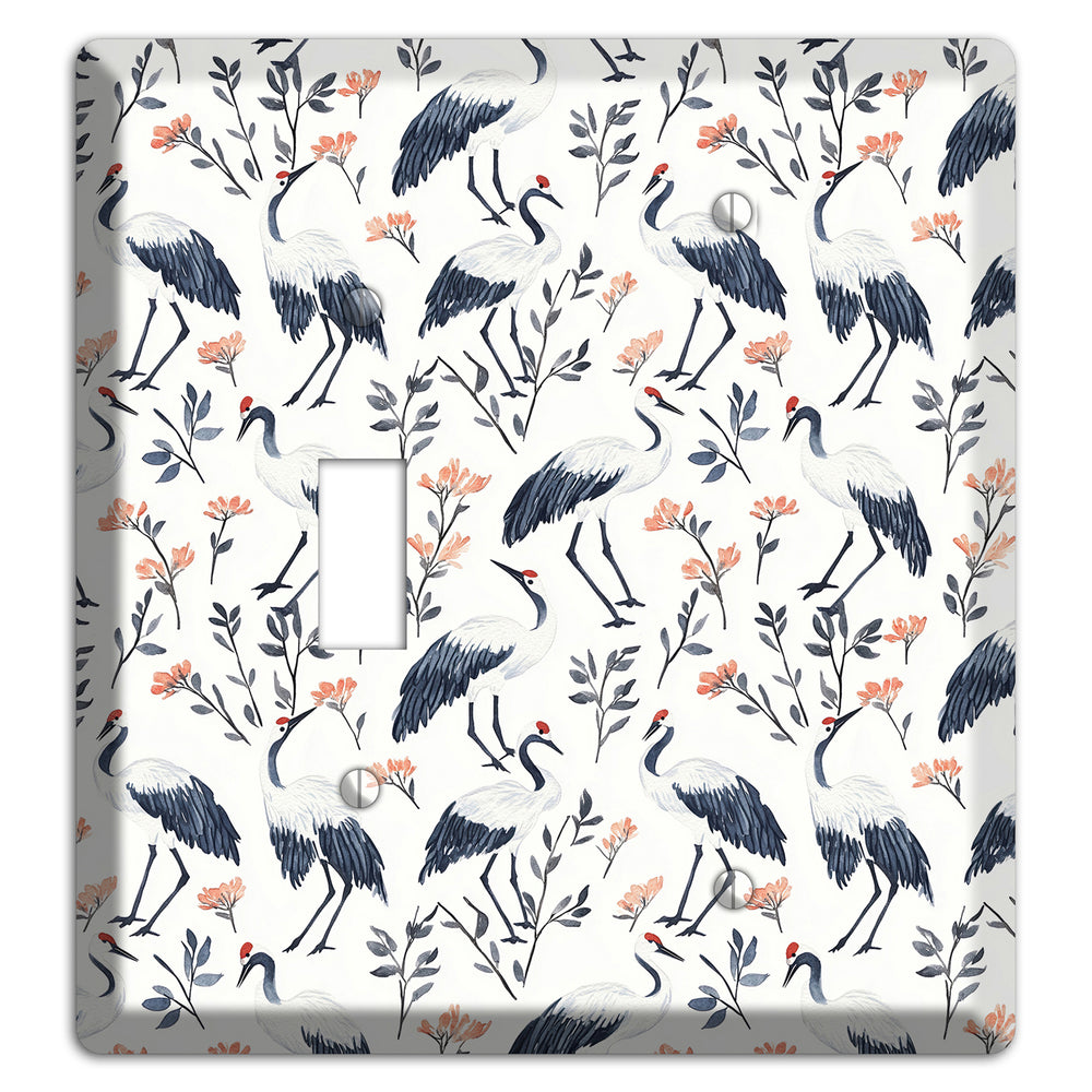 Slate & Coral Marsh Toggle / Blank Wallplate