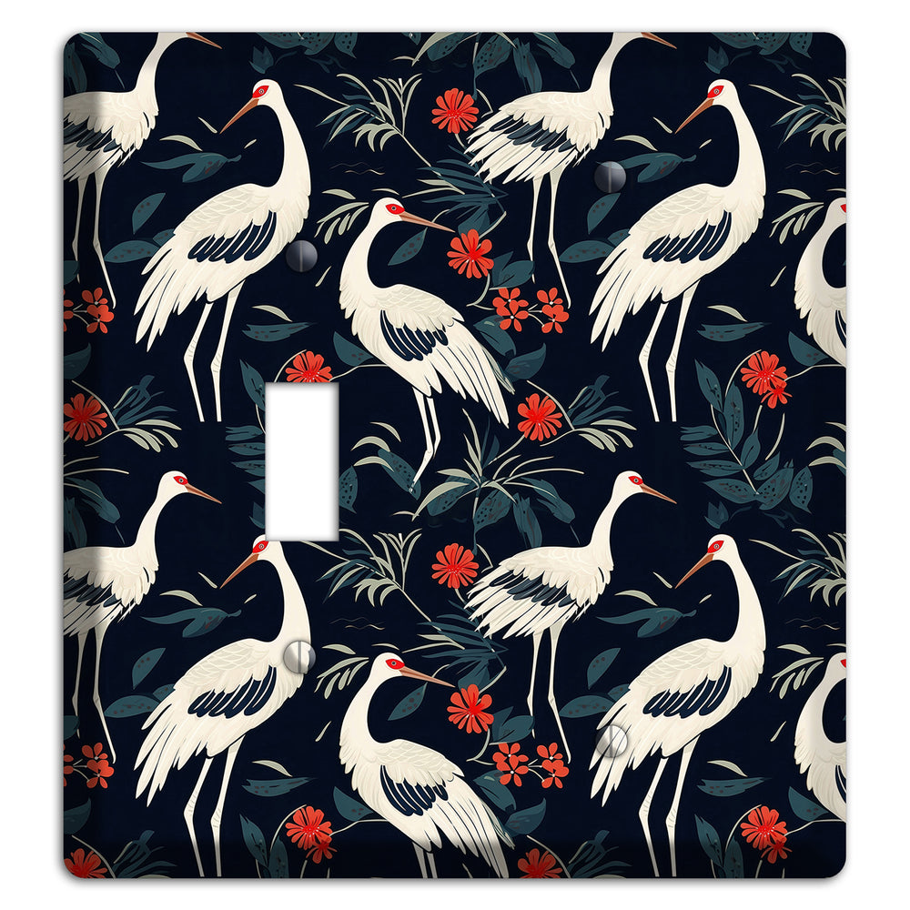 Midnight Plume Garden Toggle / Blank Wallplate