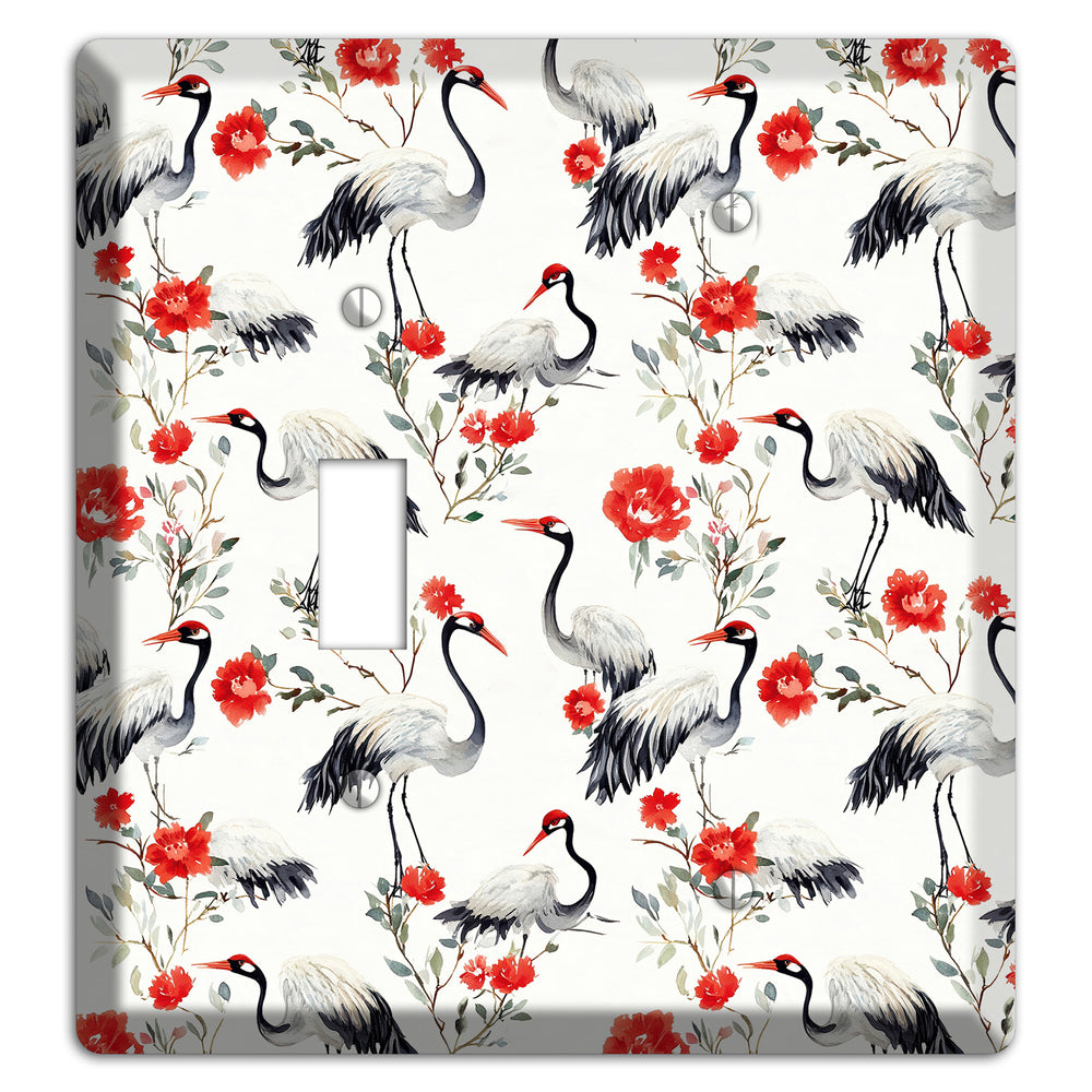 Scarlet Plume Garden Toggle / Blank Wallplate