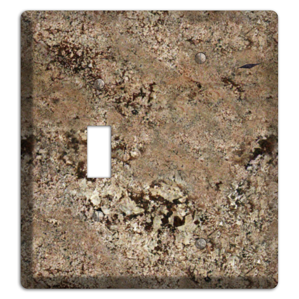 Crema Bordeaux Granite Toggle / Blank Wallplate