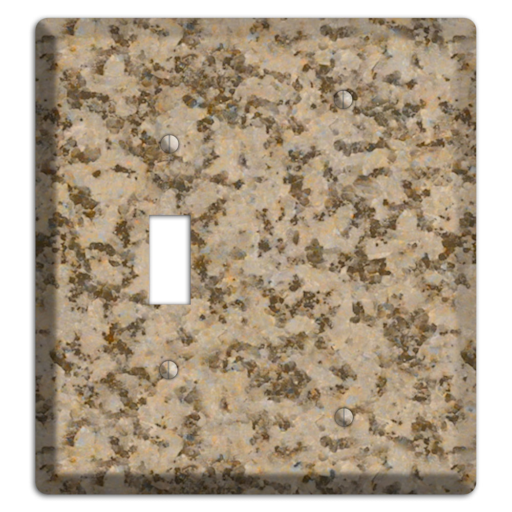 Giallo Santa Cecilia Granite Toggle / Blank Wallplate