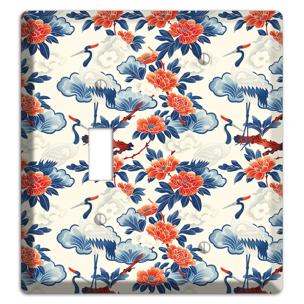 Peony & Crane Fete Toggle / Blank Wallplate