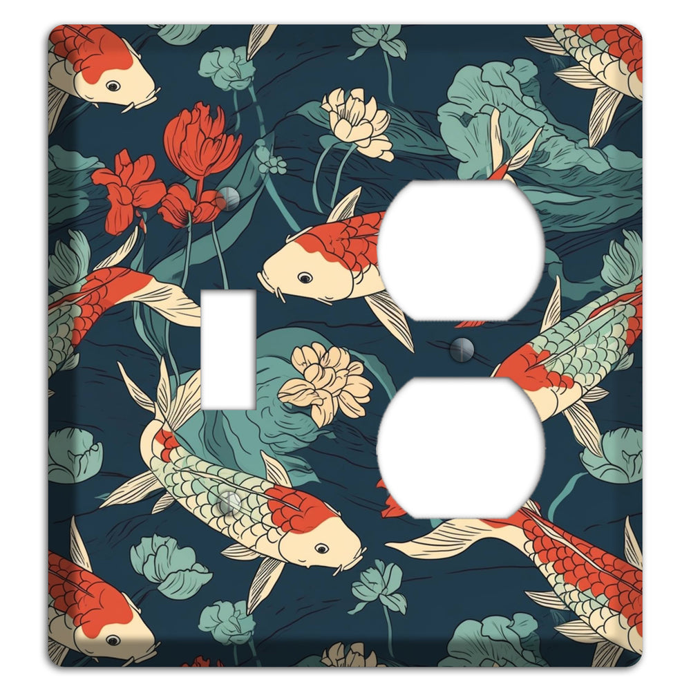 Koi & Lotus Drift Toggle / Duplex Wallplate
