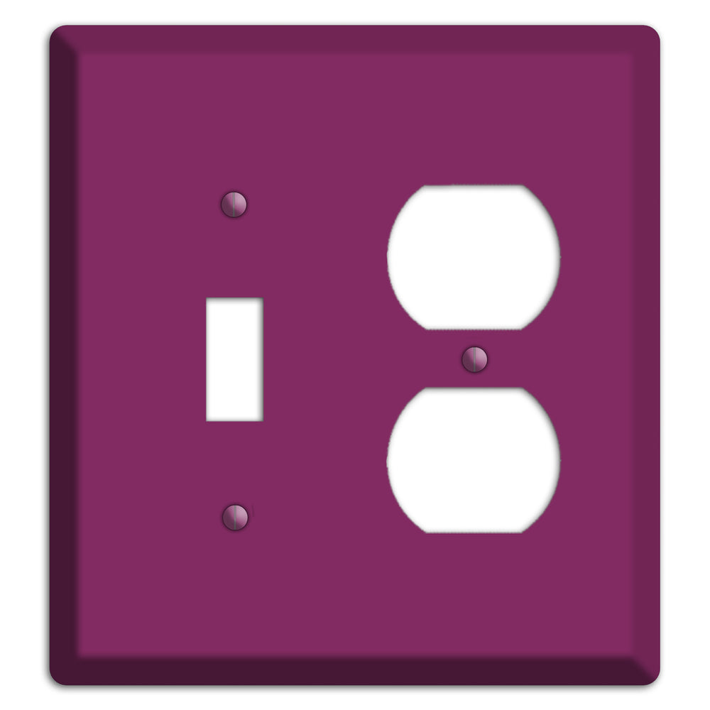 Baxter Plum Wine Toggle / Duplex Wallplate