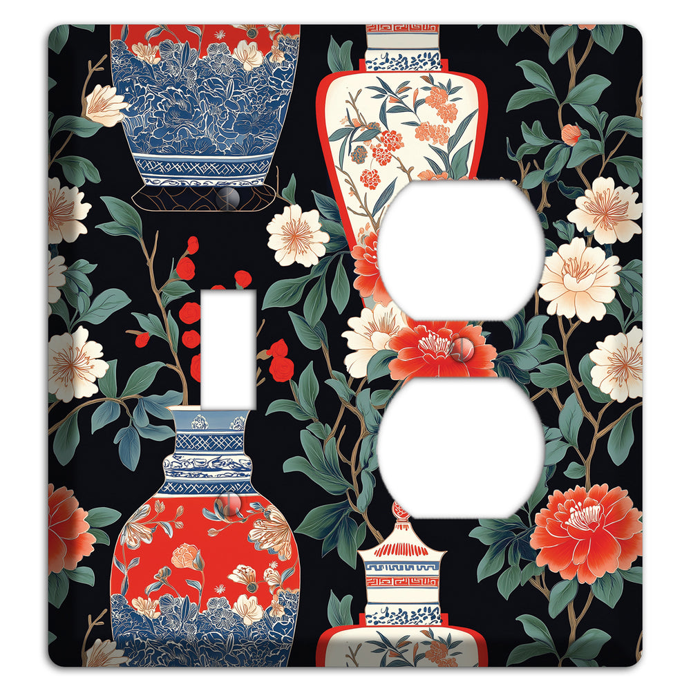 Porcelain Garden Dusk Toggle / Duplex Wallplate