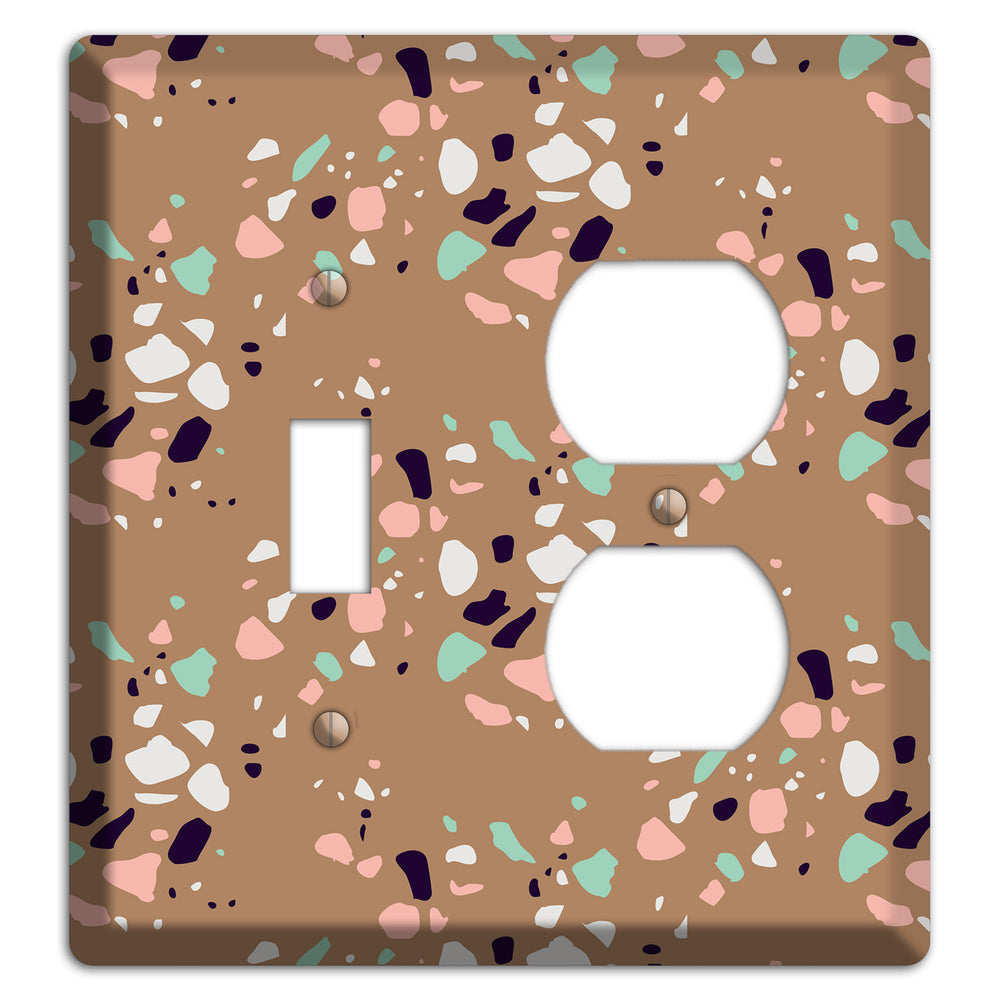 Clay Pebble Drop Toggle / Duplex Wallplate