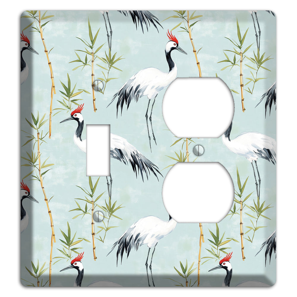 Celadon Bamboo Vigil Toggle / Duplex Wallplate