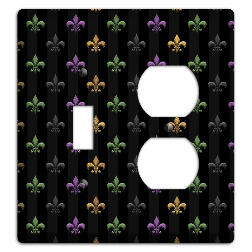 Midnight Fleur Toggle / Duplex Wallplate
