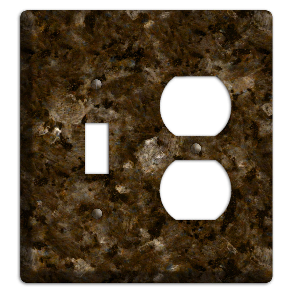 Tropical Brown Granite Toggle / Duplex Wallplate