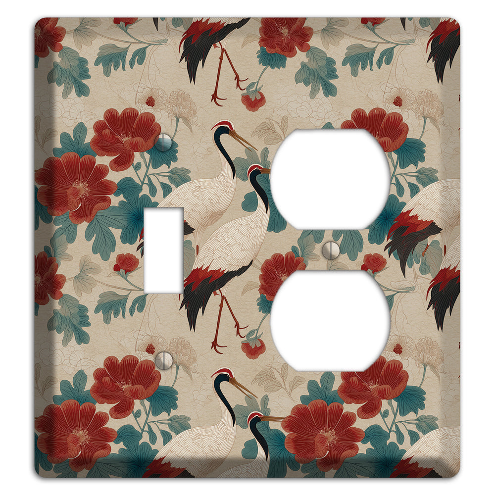Rust Peony Passage Toggle / Duplex Wallplate