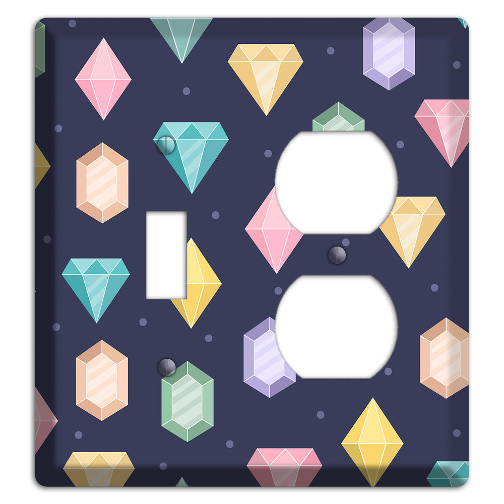 Sparkle Gems Toggle / Duplex Wallplate