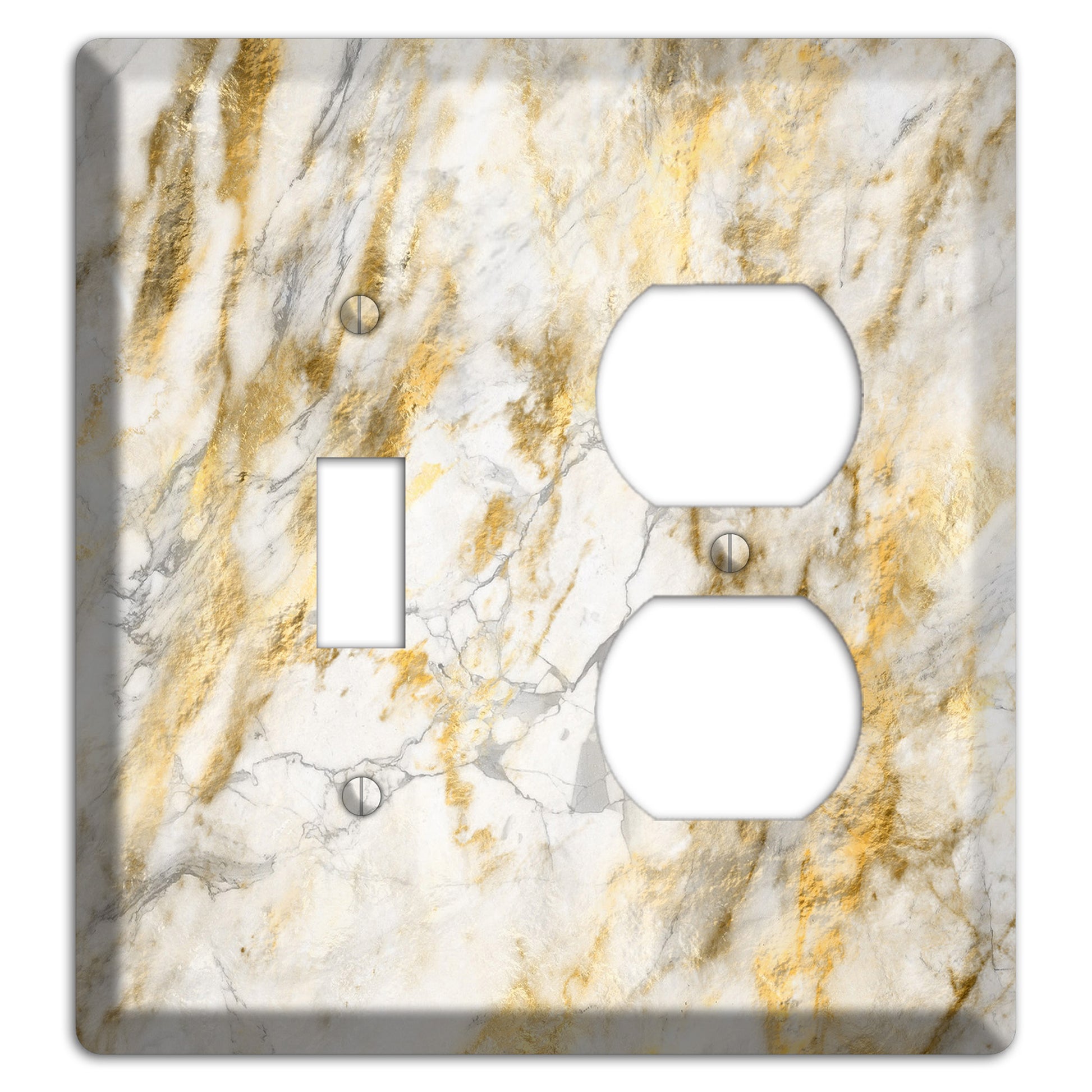 Marigold Marble Toggle / Duplex Wallplate