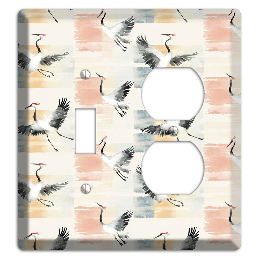 Blush Patchwork Flight Toggle / Duplex Wallplate