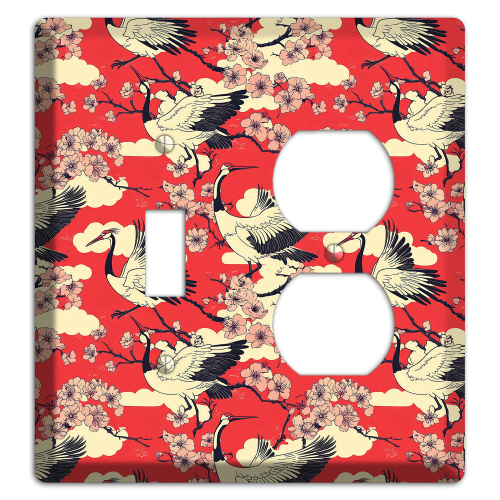 Crimson Blossom Ascent Toggle / Duplex Wallplate