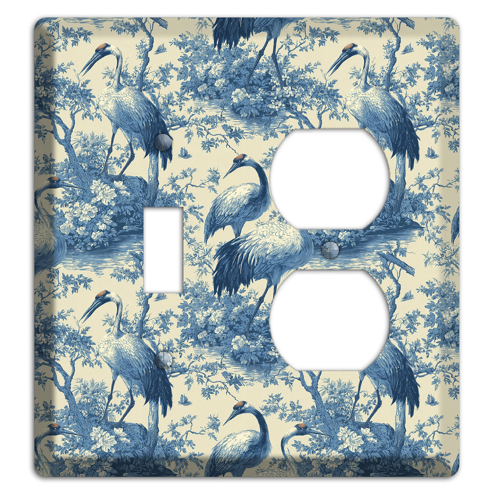Cobalt Toile Vigil Toggle / Duplex Wallplate