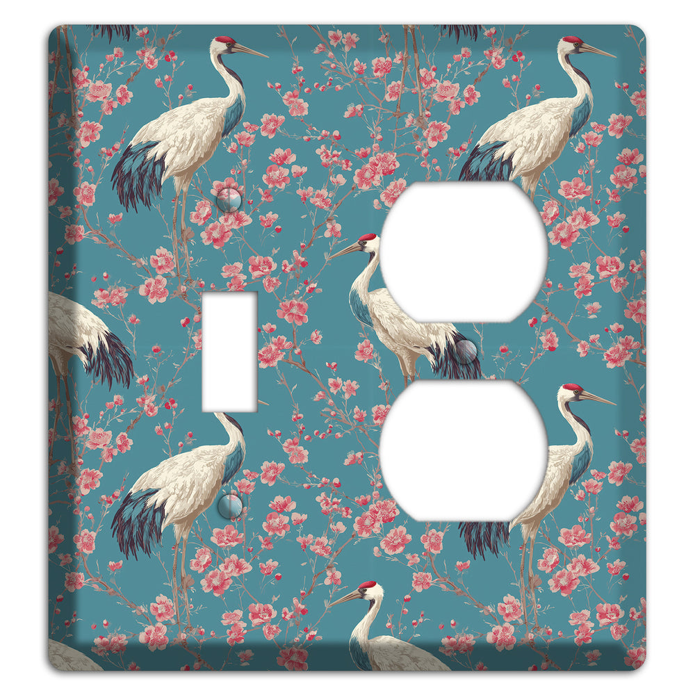 Azure Blossom Vigil Toggle / Duplex Wallplate