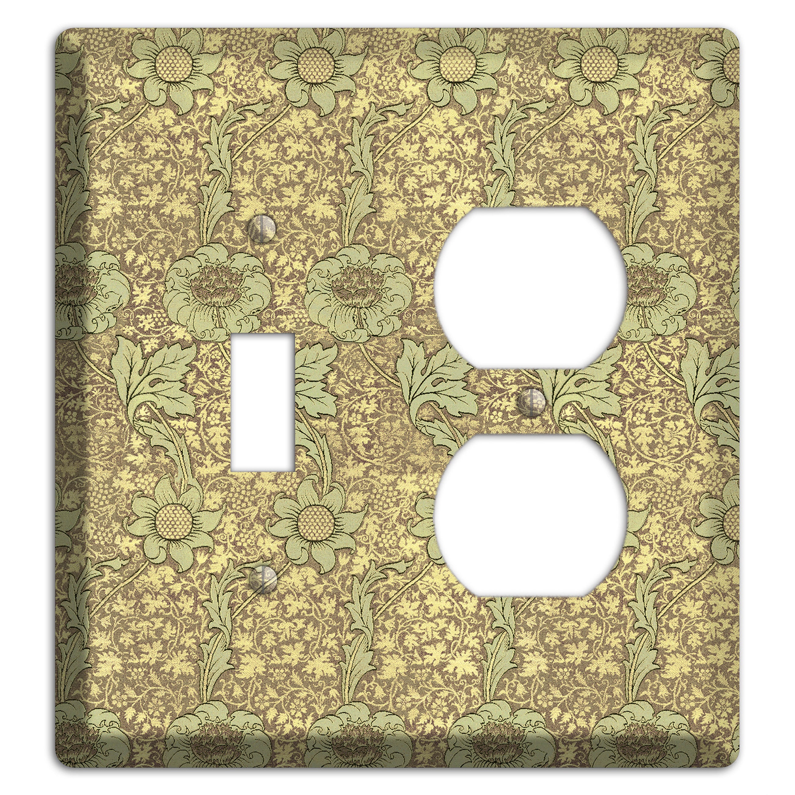Wildflower Scroll Toggle / Duplex Wallplate