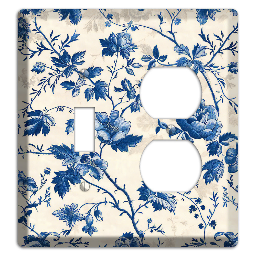 Porcelain Garden Riot Toggle / Duplex Wallplate