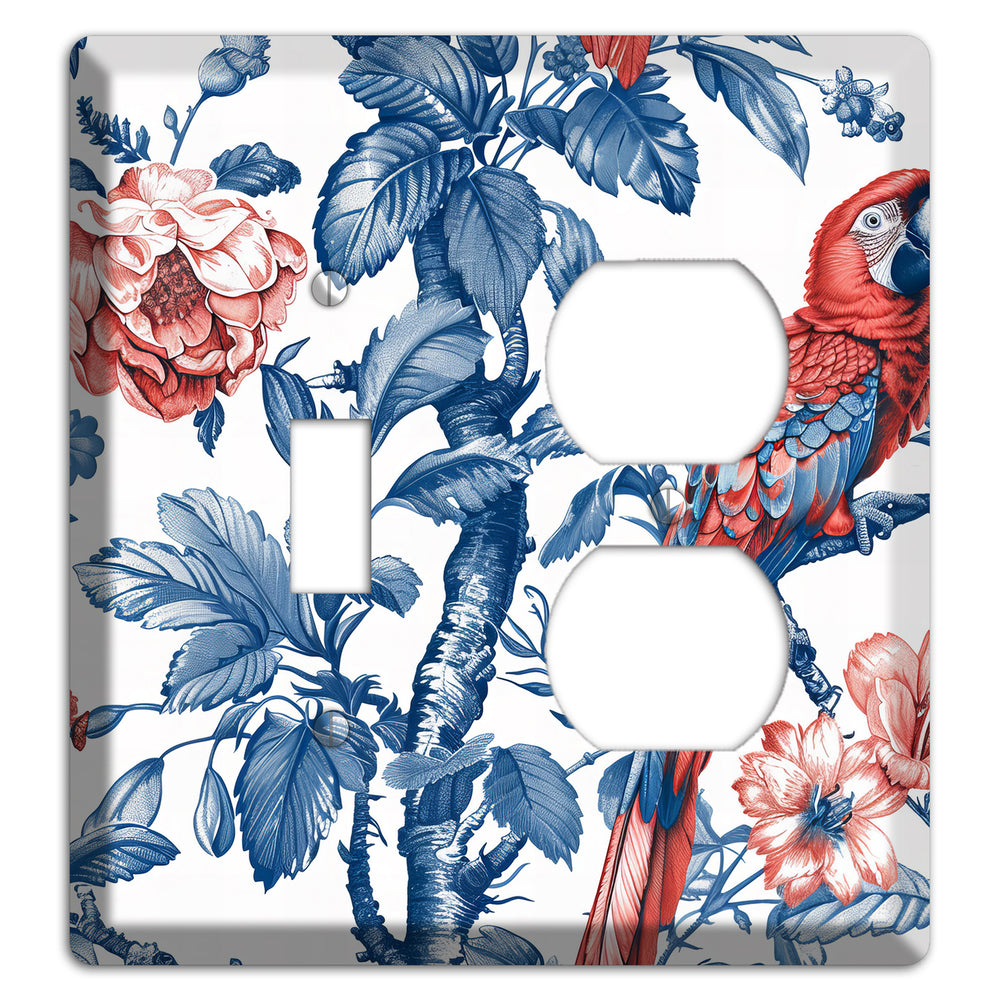 Scarlet in Bloom Toggle / Duplex Wallplate