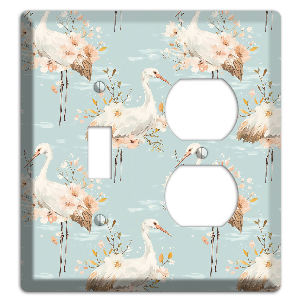 Celadon Crane Reverie Toggle / Duplex Wallplate