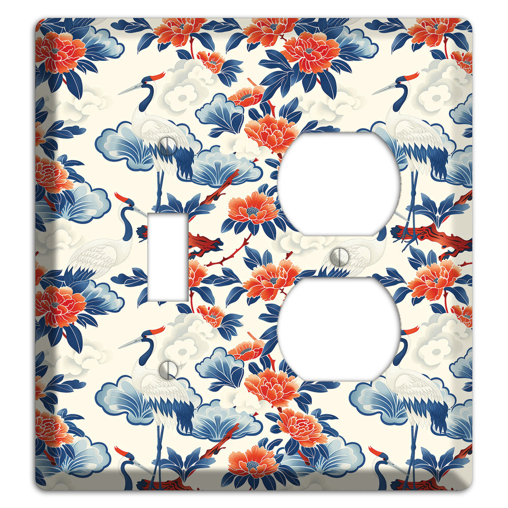 Peony & Crane Fete Toggle / Duplex Wallplate