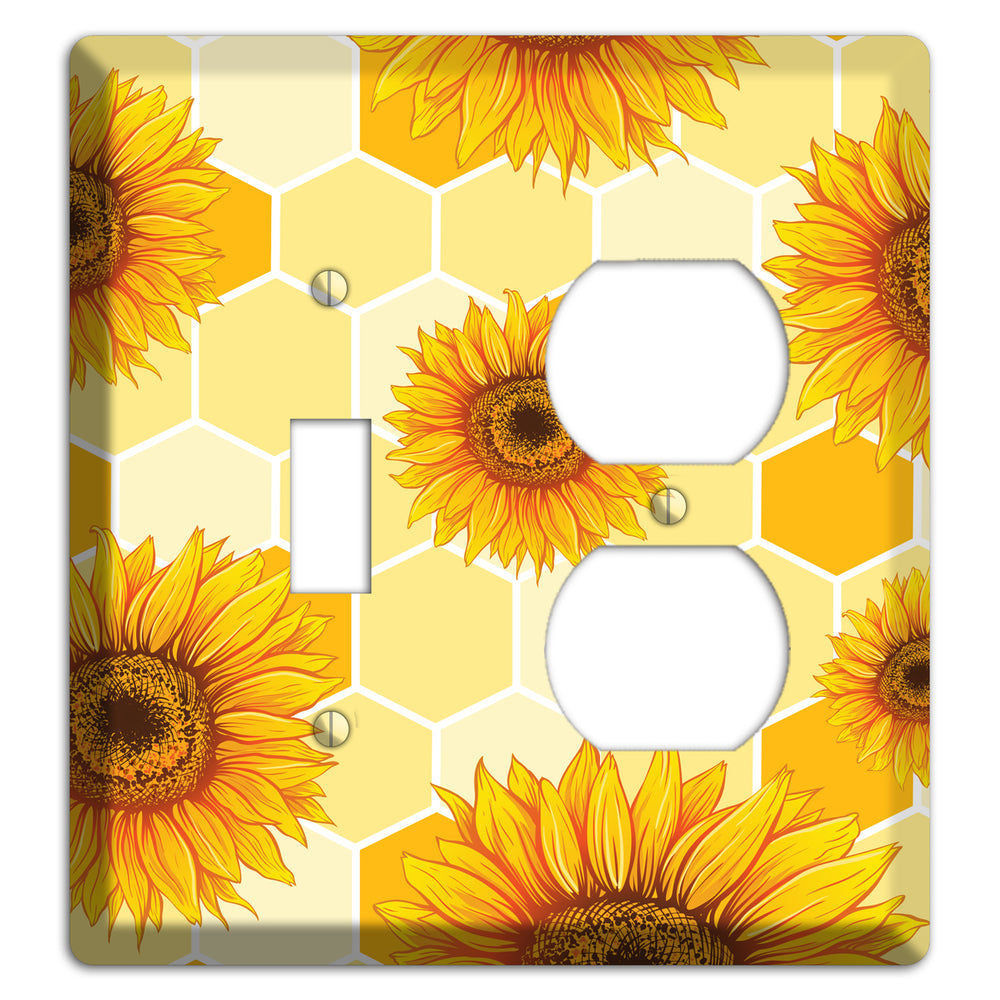 Sunflower & Comb Toggle / Duplex Wallplate