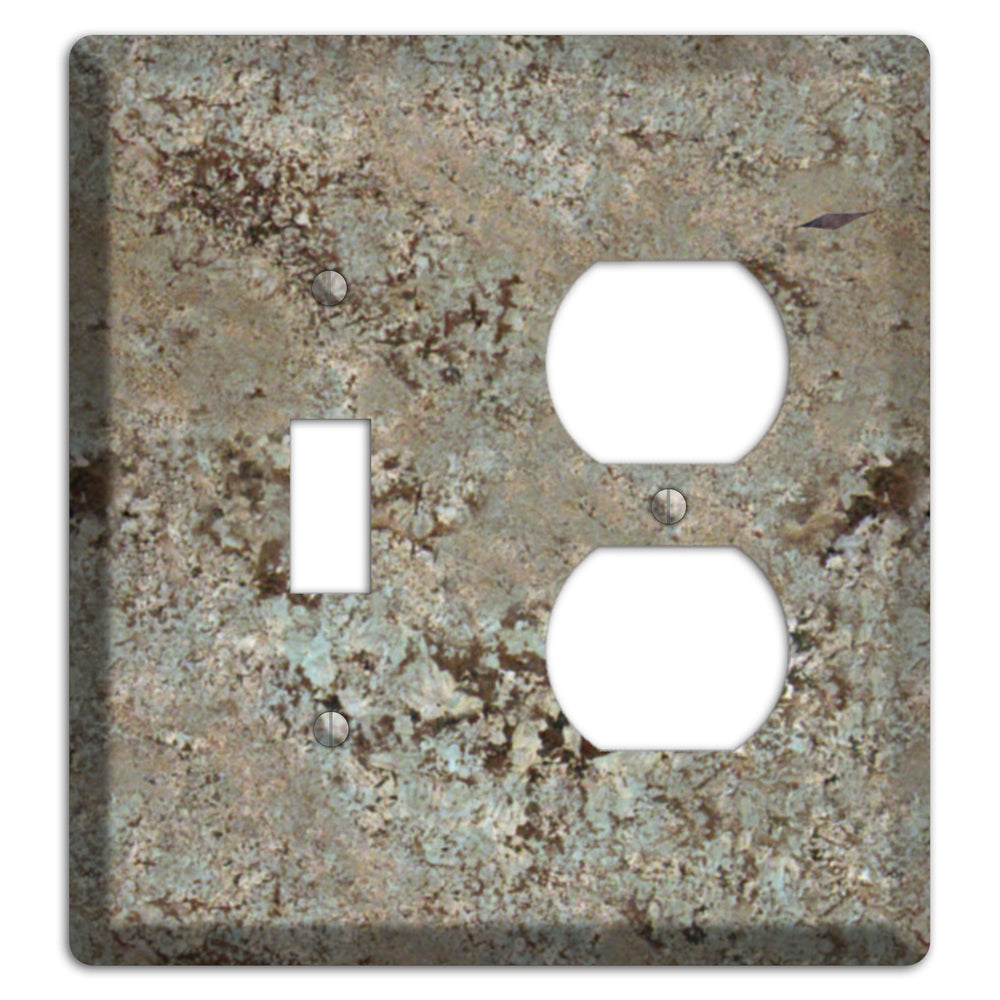 Delicatus White Granite Toggle / Duplex Wallplate