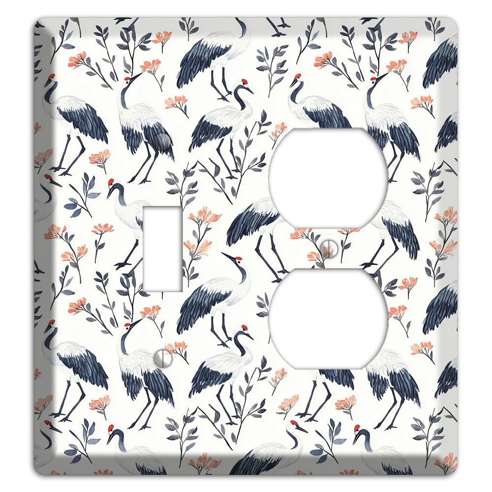 Slate & Coral Marsh Toggle / Duplex Wallplate