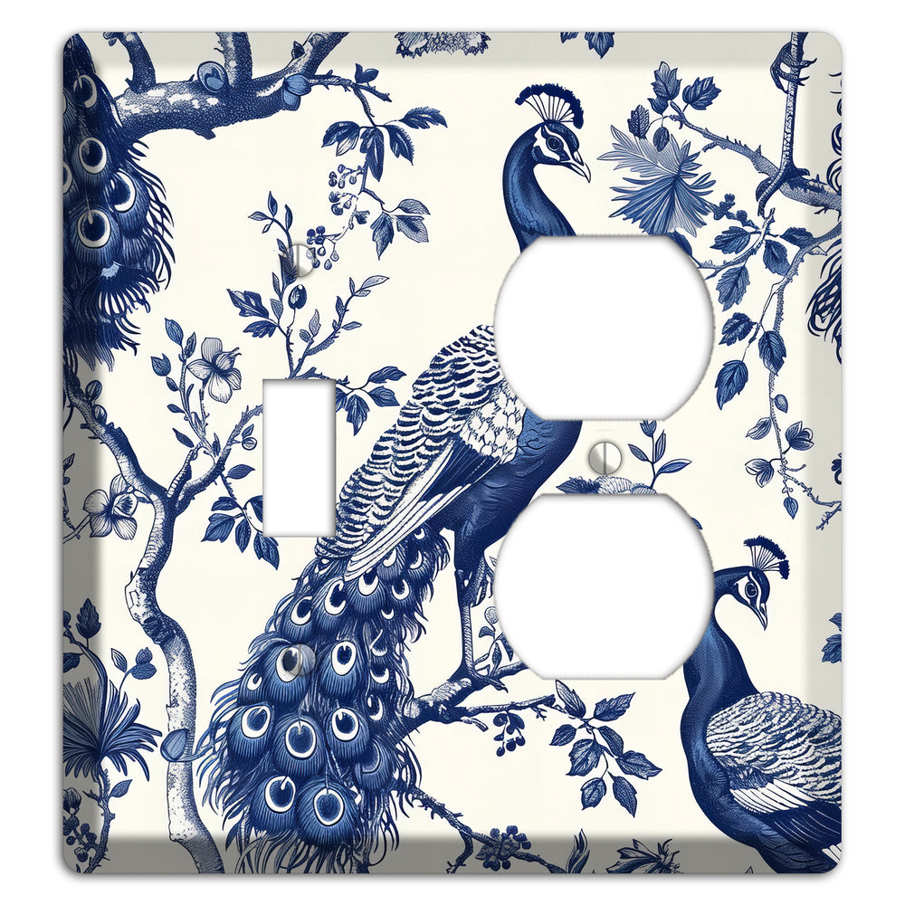 Peacock & Bough Toggle / Duplex Wallplate