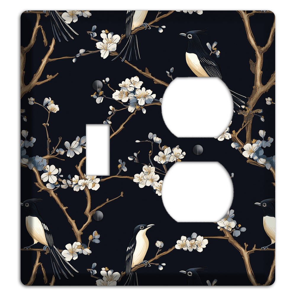 Plum Blossom Vigil Toggle / Duplex Wallplate
