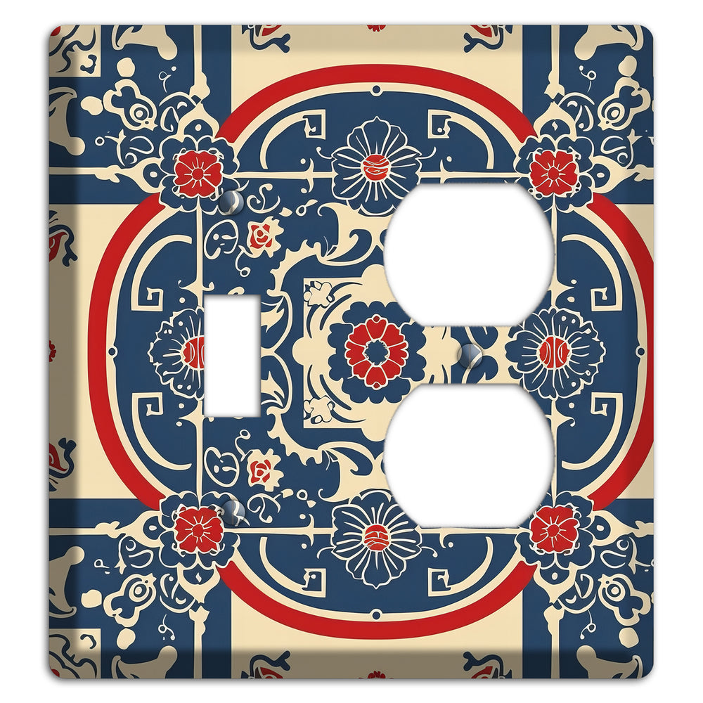 Imperial Medallion Court Toggle / Duplex Wallplate