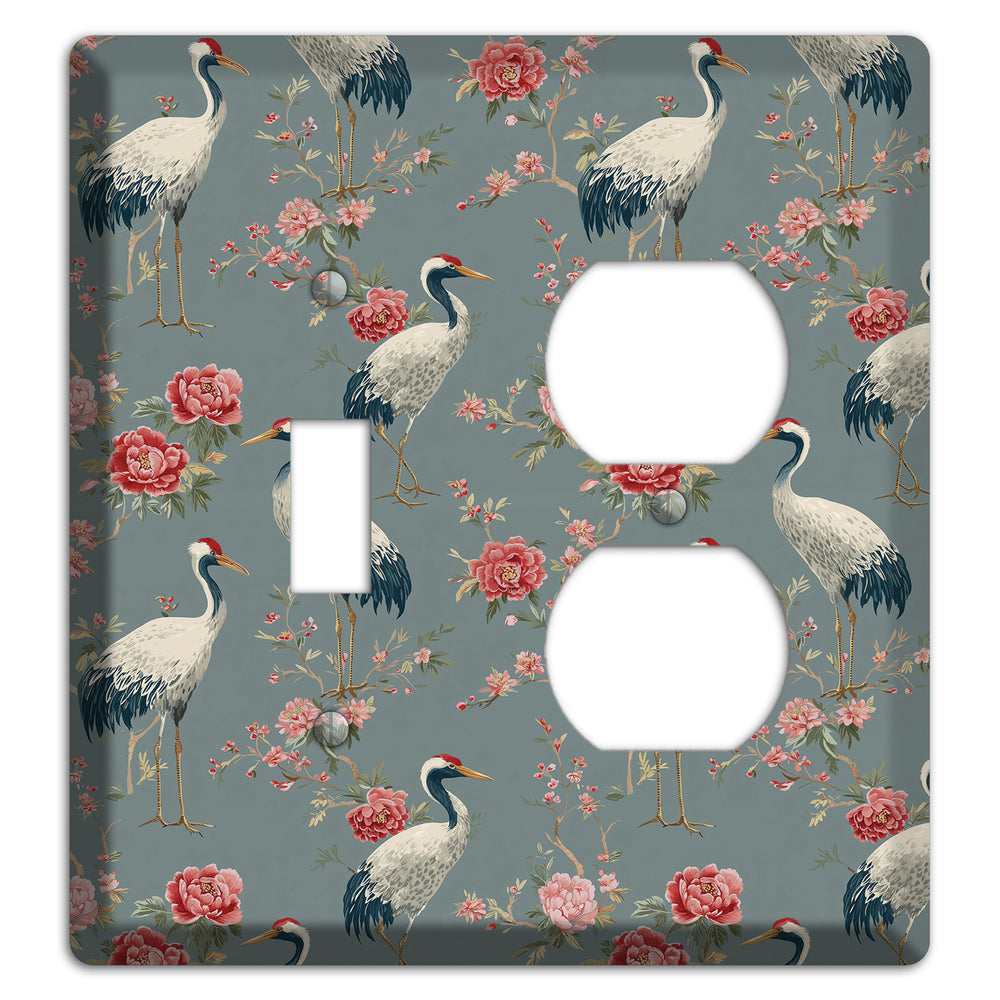 Slate Peony Vigil Toggle / Duplex Wallplate