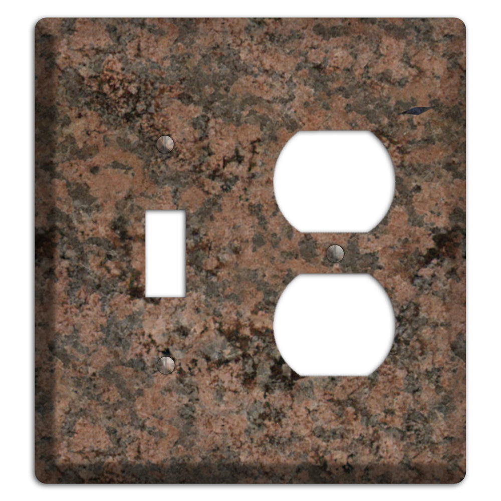 Granite Name: Indian Dakota Granite Toggle / Duplex Wallplate