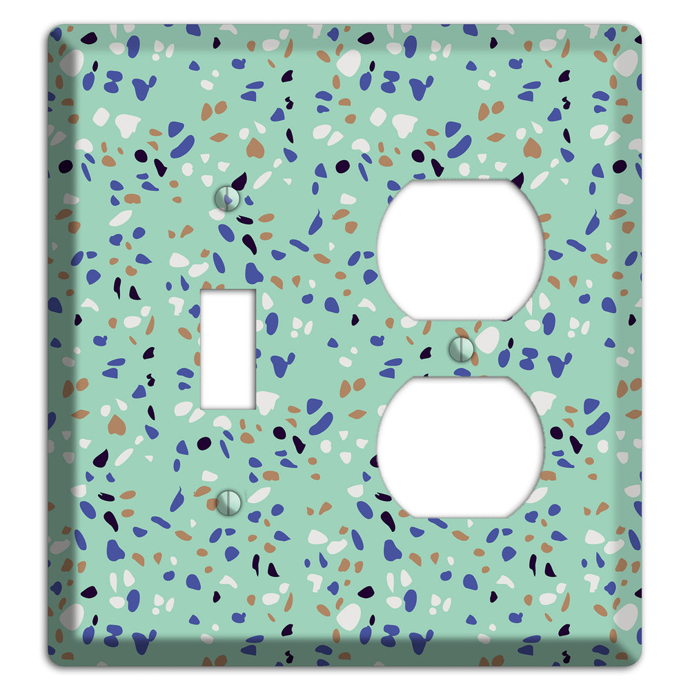 Sea Breeze Confetti Toggle / Duplex Wallplate