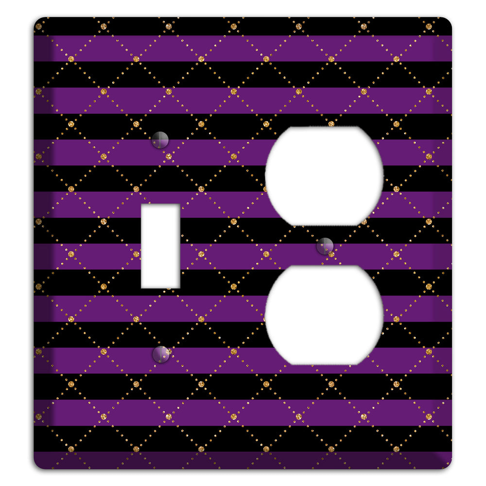 Striped Harlequin Glow Toggle / Duplex Wallplate
