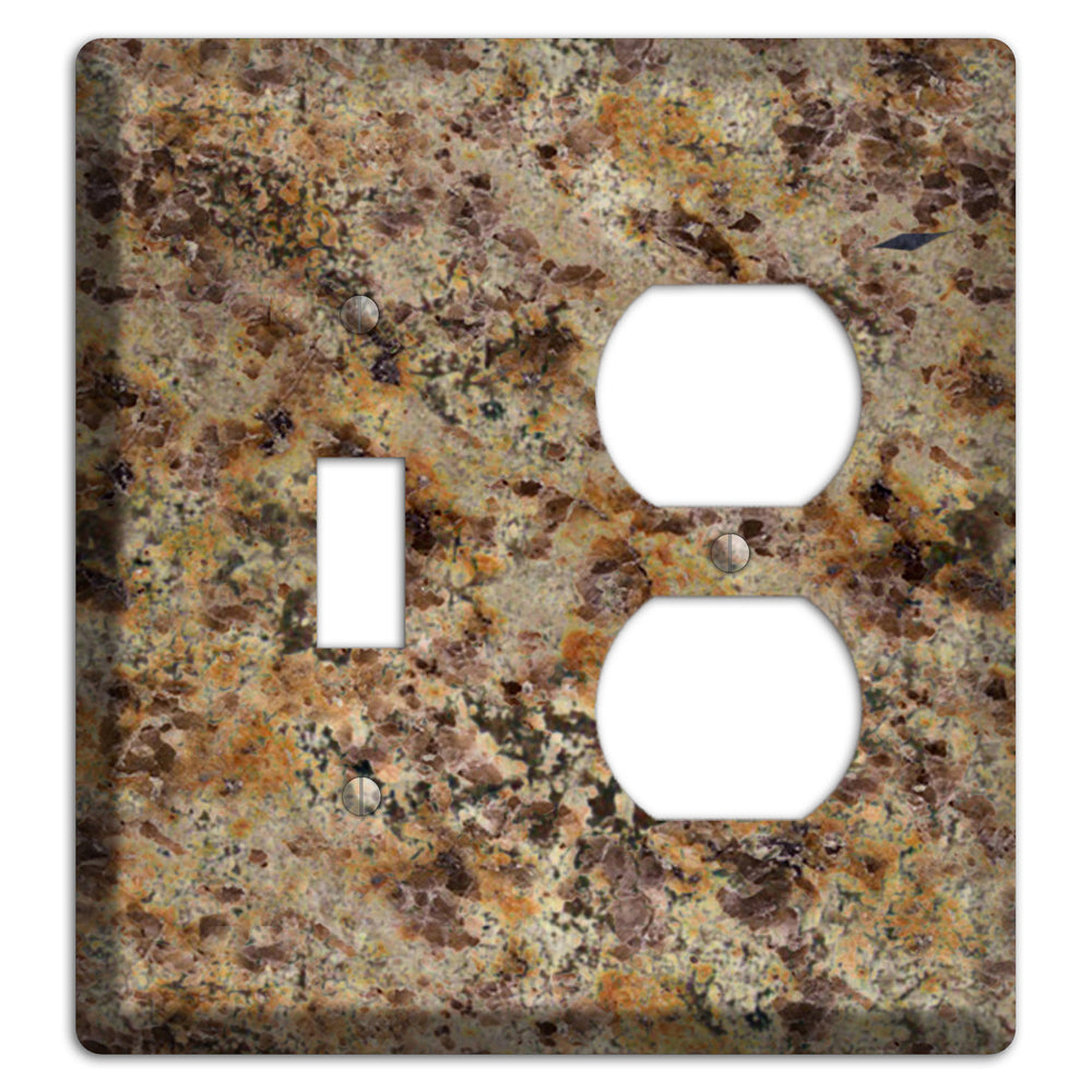 Golden Crystal Granite Toggle / Duplex Wallplate