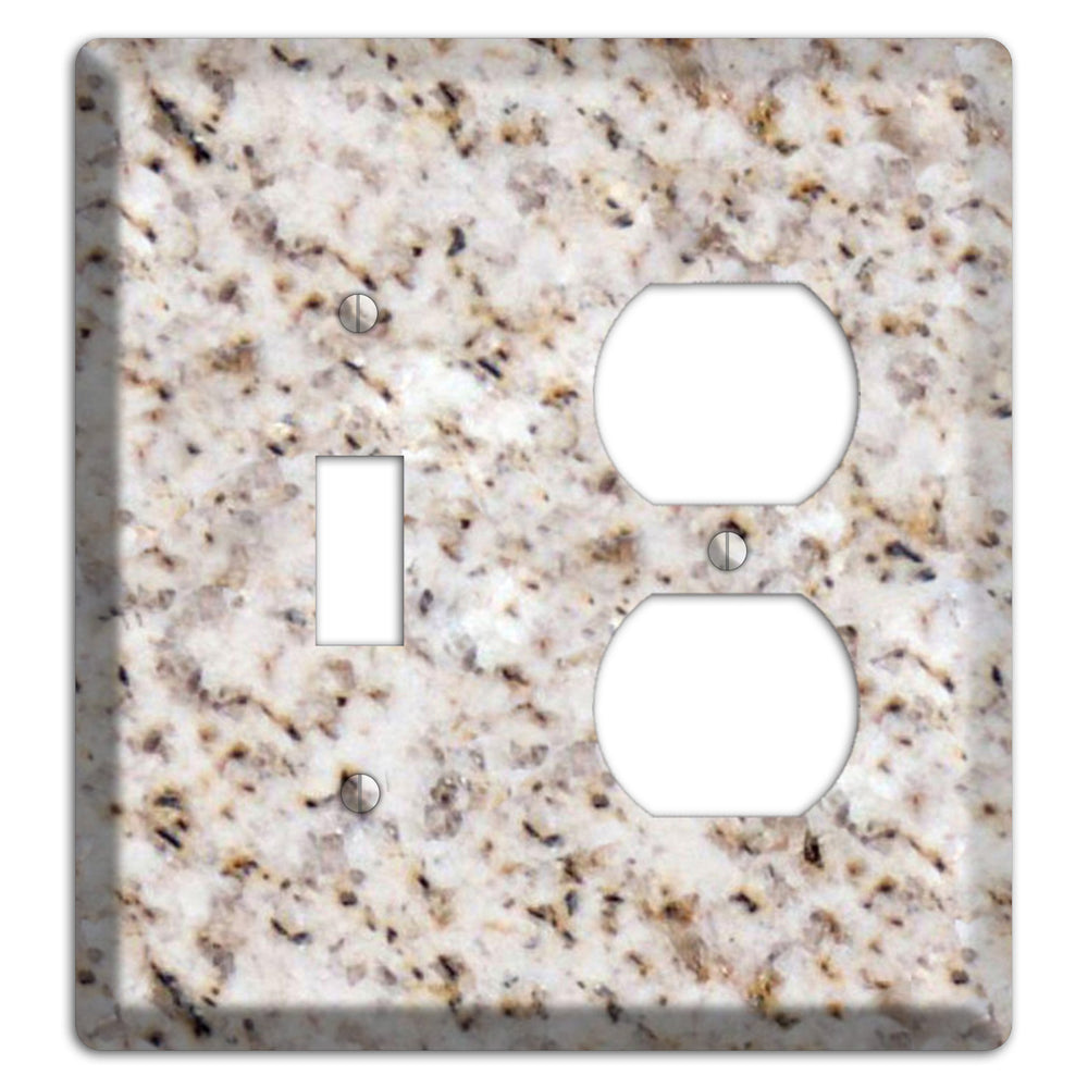 Luna Pearl Granite Toggle / Duplex Wallplate