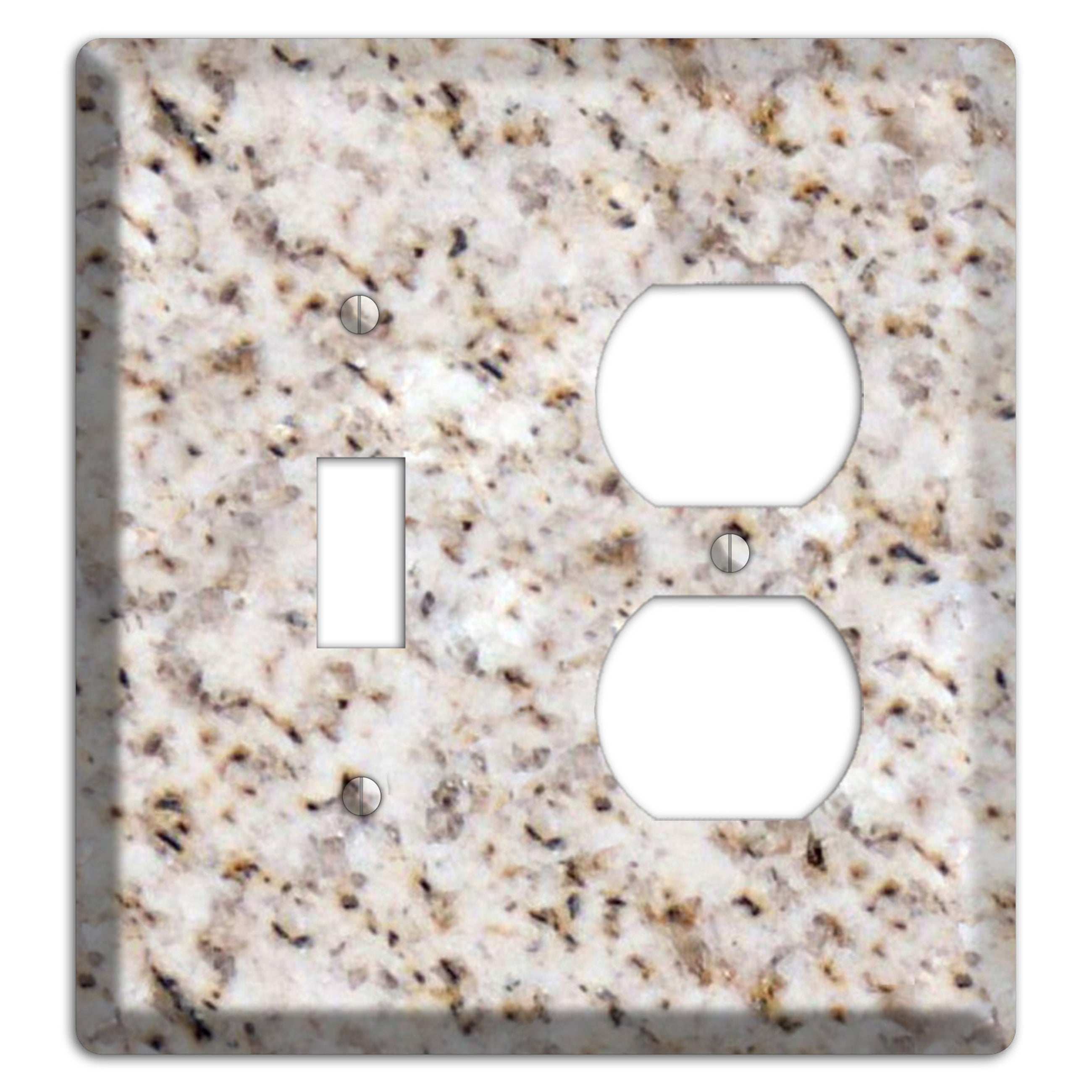 Luna Pearl Granite Toggle / Duplex Wallplate
