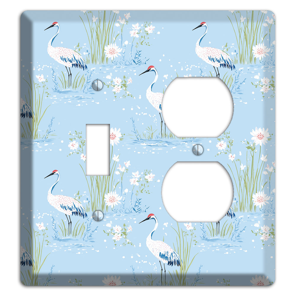 Powder Blue Marsh Toggle / Duplex Wallplate