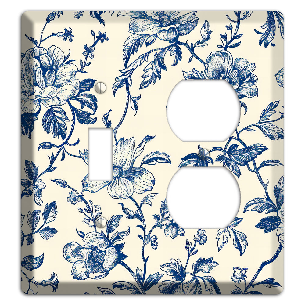 Garden Indigo Reverie Toggle / Duplex Wallplate