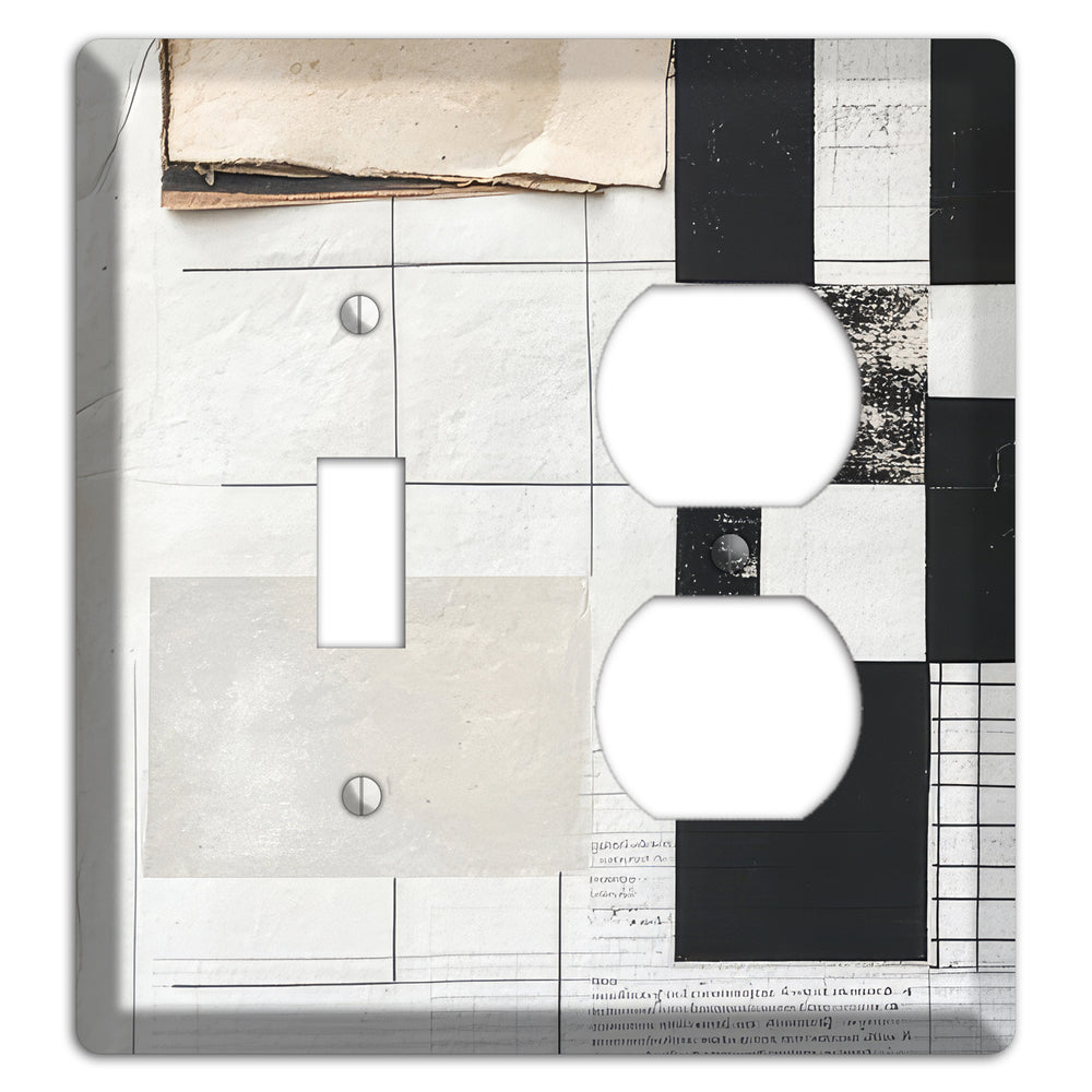 Torn Ledger Fragments Toggle / Duplex Wallplate