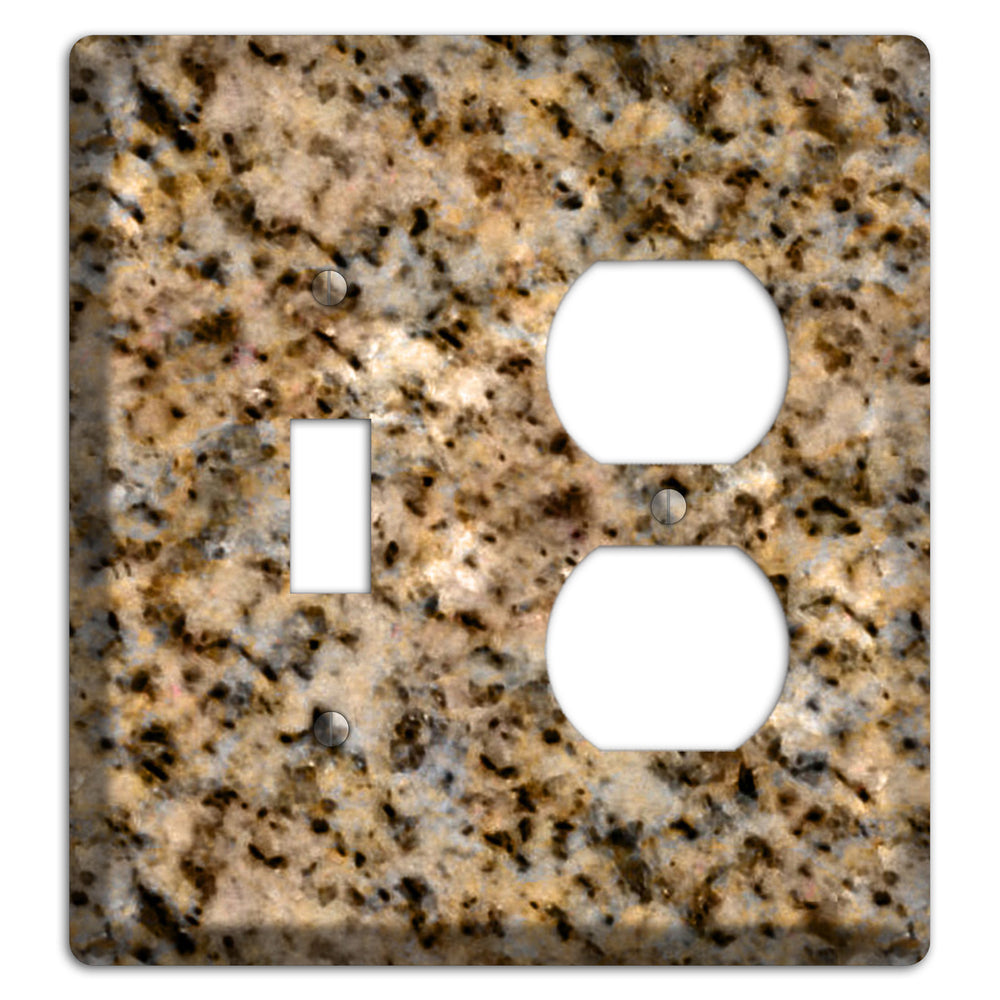 Giallo Ornamental Granite Toggle / Duplex Wallplate