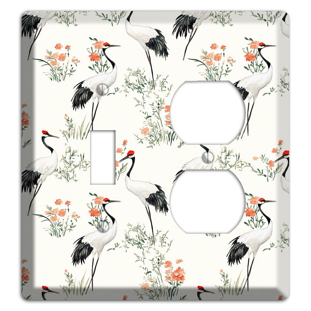Coral Meadow Flight Toggle / Duplex Wallplate