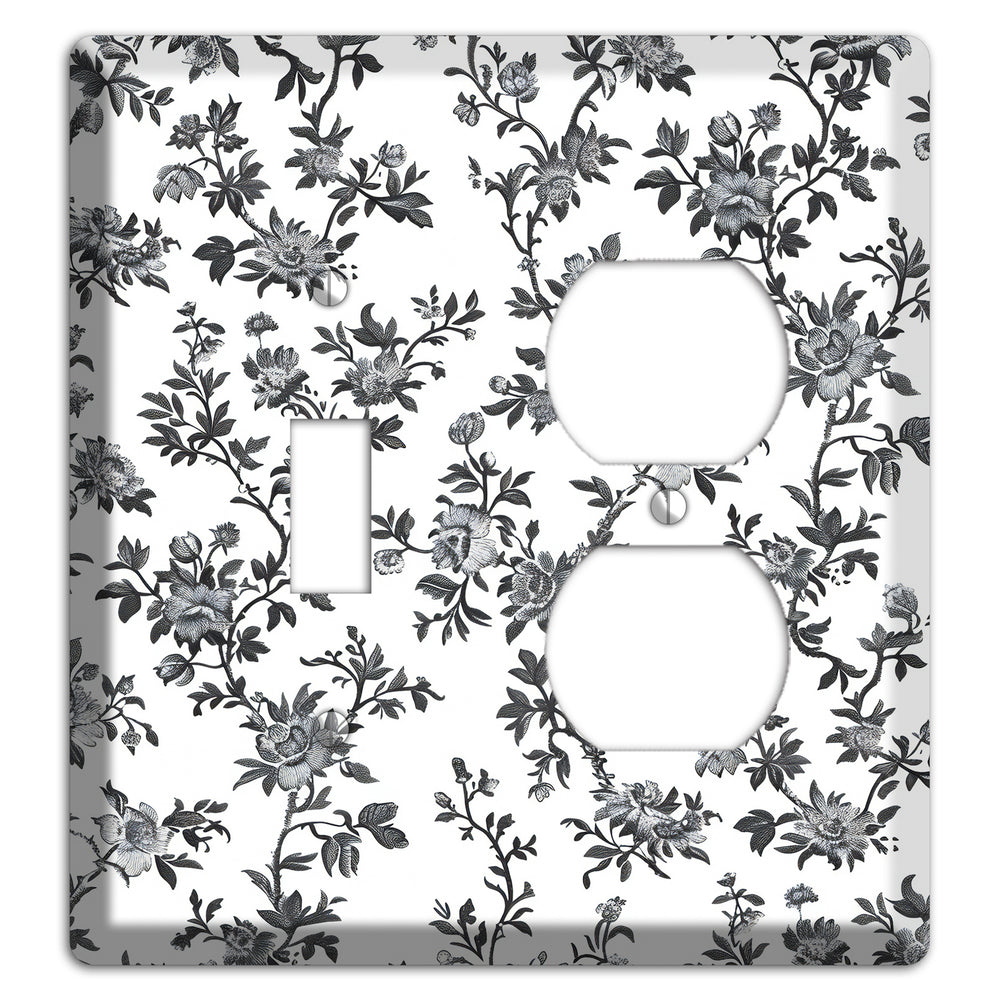 Ink & Ivory Trellis Toggle / Duplex Wallplate