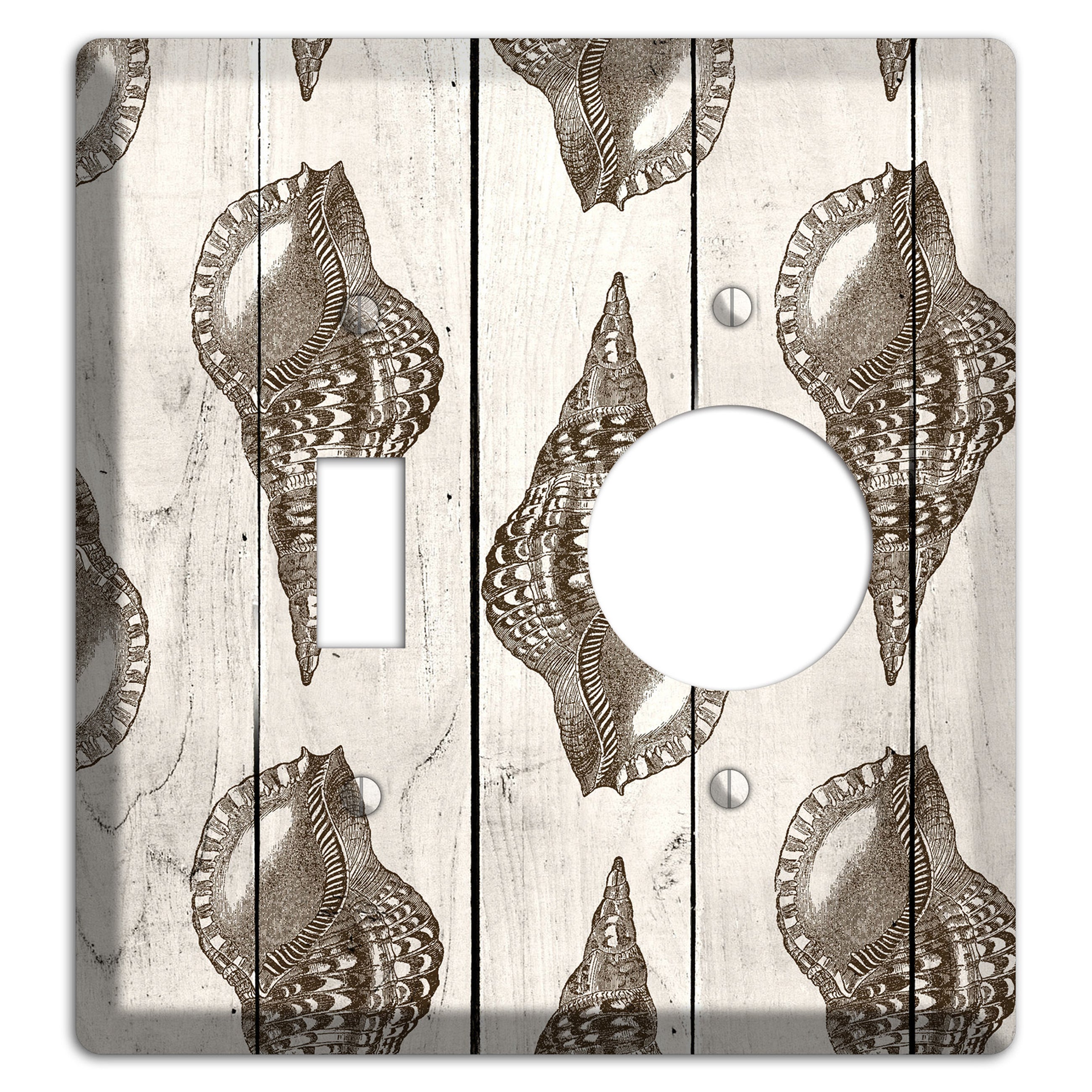 Shellbound Shore Toggle / Receptacle Wallplate