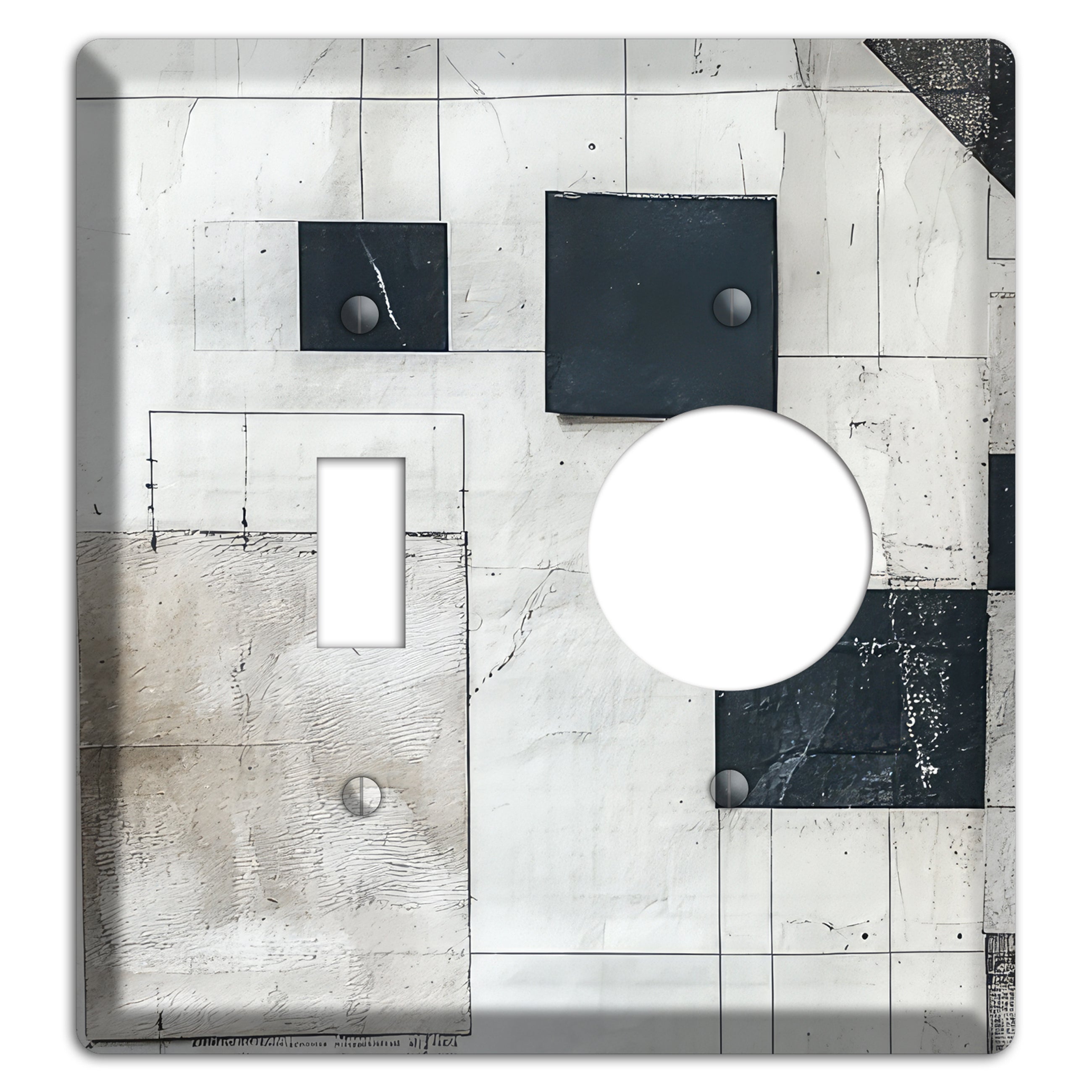 Ledger & Silence Toggle / Receptacle Wallplate