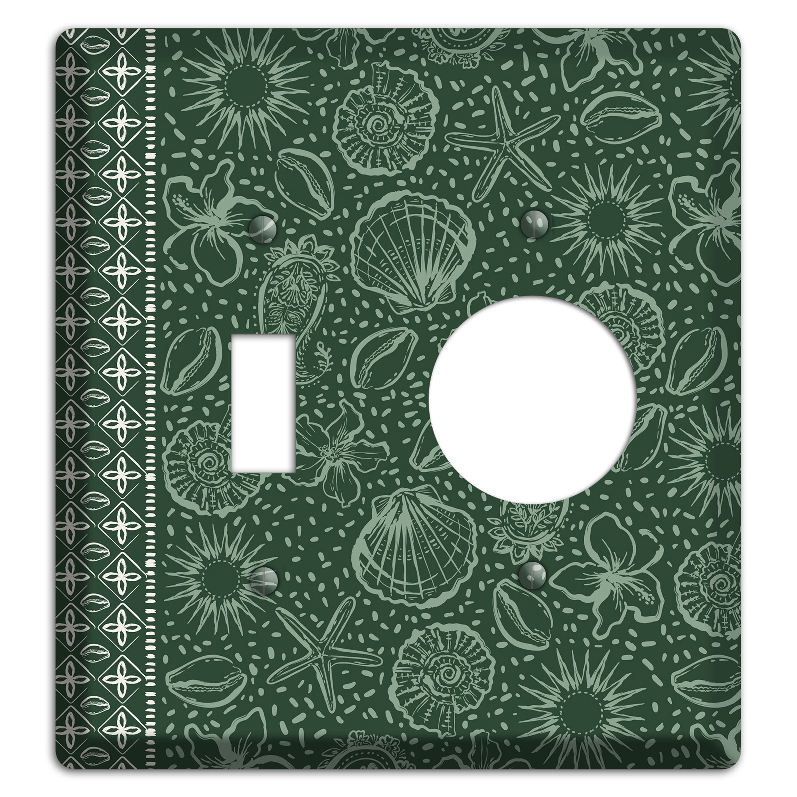 Emerald Tide Reliquary Toggle / Receptacle Wallplate