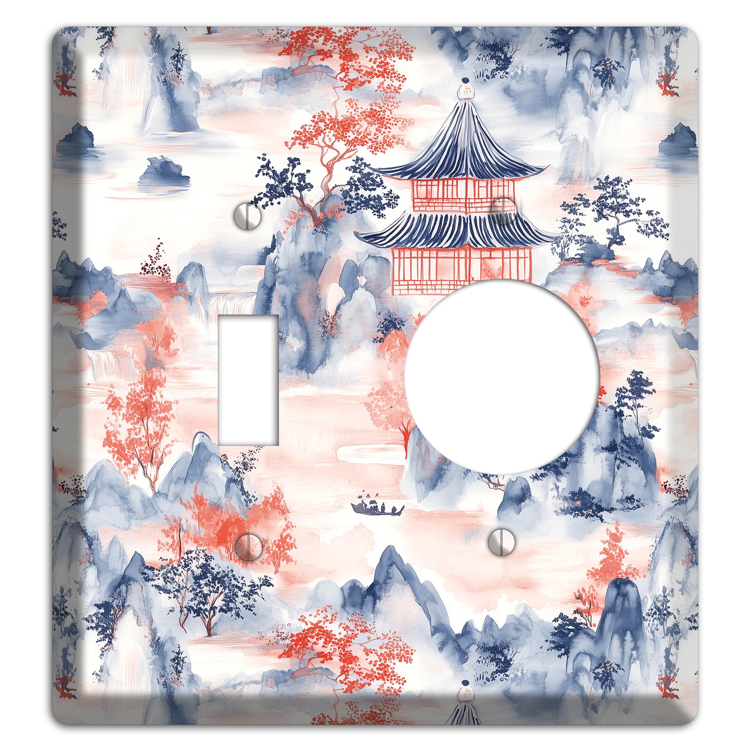 Ink & Ember Peaks Toggle / Receptacle Wallplate