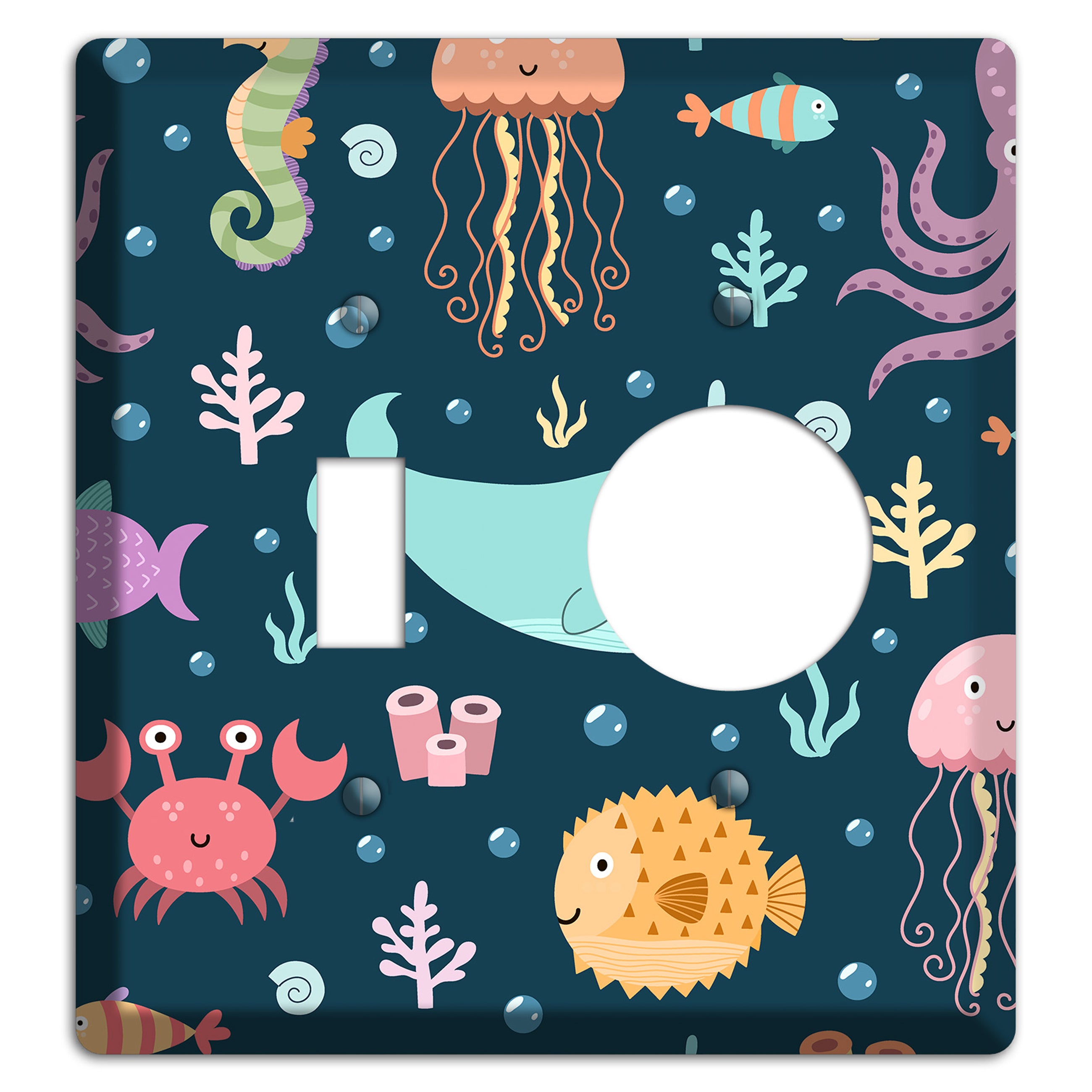 Deep Sea Cuties Toggle / Receptacle Wallplate